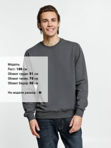 Molti Свитшот Toima 2.0, темно-серый (графит)