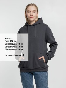 Molti Худи Kirenga Heavy 2.0, темно-серое (графит)