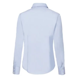 Textile Рубашка "Lady-Fit Long Sleeve Oxford Shirt", светло-голубой_L, 70% х/б, 30% п/э, 135 г/м2