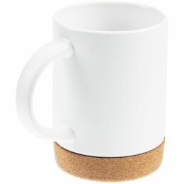 Разное Кружка с пробковой подставкой Corky для сублимационной печати, матовая, белая