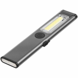 Stride Фонарик-факел аккумуляторный Wallis с магнитом, серый