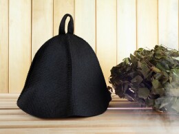 сделано в России Банная шапка Heat Off, черная