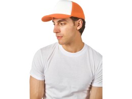 Разное Бейсболка с сеткой Newport, оранжевый/белый