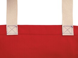 Разное Сумка Donny из хлопка с донной складкой и парусиновыми ручками, красный