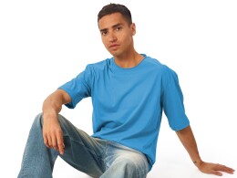 Разное Футболка оверсайз «Liyon» унисекс, лазурный