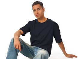 Разное Футболка оверсайз «Liyon» унисекс, темно-синий