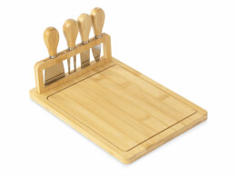 Разное Набор для сыра из бамбука со съемной подставкой «Camembert»