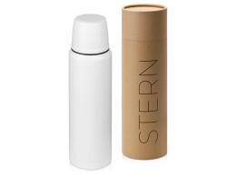 Waterline Термос с чашей и двойными медными стенками "Stern", 1 л, белый