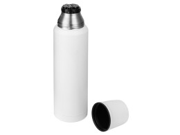 Waterline Термос с чашей и двойными медными стенками "Stern", 1 л, белый