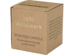 Wellmark Ароматизированная свеча Wellmark Let's Get Cozy 650 г с ароматом кедрового дерева - Amber heather