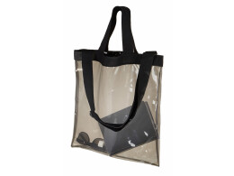 Разное Сумка Frank из прозрачного пластика с регулирующейся лямкой, черный (P)