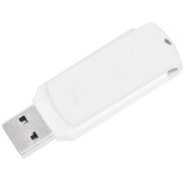 Rusgifts USB flash-карта "Easy" (8Гб),белая, 5,7х1,9х1см,пластик
