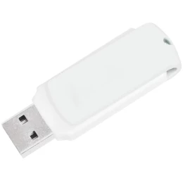 Rusgifts USB flash-карта "Easy" (8Гб),белая, 5,7х1,9х1см,пластик