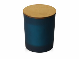 KIANA Свеча соевая ароматическая в стекле "Niort", синяя