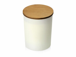 KIANA Свеча соевая ароматическая в стекле "Niort", белая