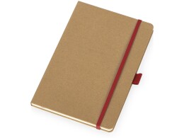 Savio Блокнот "Sevilia Hard", твердая обложка из крафта A5, 80 листов, крафтовый/красный