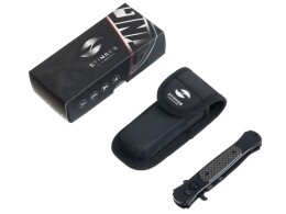 Stinger Нож складной Stinger, 118 мм, (черный), материал рукояти: нержавеющая сталь, карбон