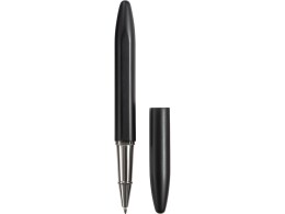 Lettertone Ручка металлическая шариковая "Bullet" с серебристым зеркальным слоем, матовый черный