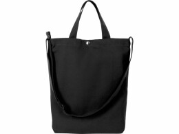 Разное Сумка Helfer из хлопка на кнопке с регулирующейся лямкой, черный (P)