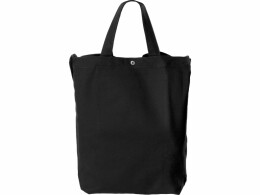 Разное Сумка Helfer из хлопка на кнопке с регулирующейся лямкой, черный (P)