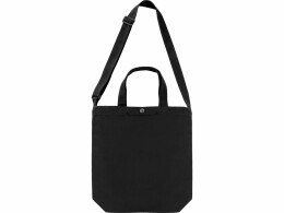 Разное Сумка Helfer из хлопка на кнопке с регулирующейся лямкой, черный (P)