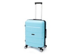 Torber Чемодан TORBER В Отпуск, бирюзовый, полипропилен, 40,5 х 25 х 62,5 см, 55 л