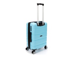 Torber Чемодан TORBER В Отпуск, бирюзовый, полипропилен, 40,5 х 25 х 62,5 см, 55 л
