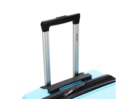 Torber Чемодан TORBER В Отпуск, бирюзовый, полипропилен, 40,5 х 25 х 62,5 см, 55 л