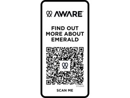 Elevate Emerald поло унисекс с коротким рукавом из переработанных материалов Aware™. - Белый