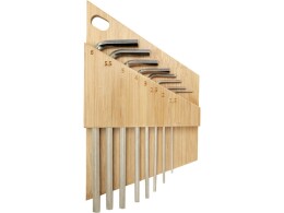 Stac Набор инструментов Allen с шестигранным ключом из бамбука - Натуральный