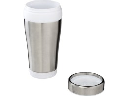 Разное Термостакан Elwood из переработанной нержавеющей стали, 410 мл - Серебристый/Белый