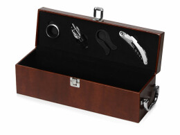 Разное Набор аксессуаров для вина в подарочной коробке «Fabrizio», коричневый (P)