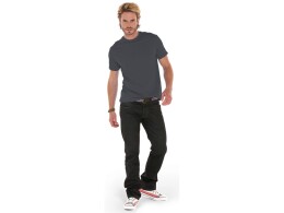 US Basic Футболка "Heavy Super Club" мужская, с боковыми швами, темно-серый