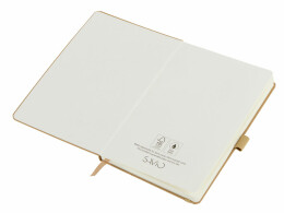 Savio Блокнот "Sevilia Hard", твердая обложка из крафта A5, 80 листов, крафтовый/бежевый