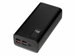 HIPER Портативный внешний аккумулятор FAST 30000 Black (P)