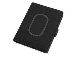 Evolt Органайзер с беспроводной зарядкой 5000 mAh "Powernote", темно-серый (P)