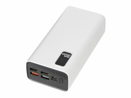 HIPER Портативный внешний аккумулятор FAST 30000 White