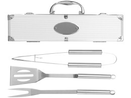 Разное Набор для барбекю в кейсе: лопатка, щипцы, вилка "Salvy" (P)