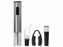 Master of Wine Набор винных аксессуаров с электрическим штопором из стали, на батарейках (P)