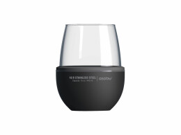 ASOBU Тумблер для вина WINE KUZIE, черный (P)