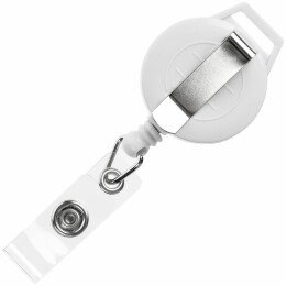 Разное Ретрактор Attach New с ушком под ленту, белый