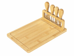 Разное Набор для сыра из бамбука со съемной подставкой «Camembert»