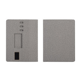 mid-oceangift Настольная складная подставка "Cool Mat" с беспроводным (15W) ЗУ, сенсорной подсветкой логотипа, функцией MagSafe и ковриком для мыши