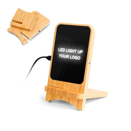 mid-oceangift Складная беспроводная (15W) зарядная станция "Puzzle" с подсветкой логотипа