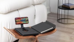 POWERFOLIO Папка А5 с беспроводным (10W) зарядным устройством 5000 mAh, с MagSafe и блокнотом