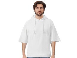 US Basic Худи оверсайз с коротким рукавом «Warsaw» унисекс, белый