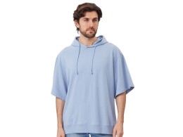 US Basic Худи оверсайз с коротким рукавом «Warsaw» унисекс, небесно-голубой