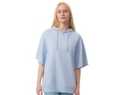 US Basic Худи оверсайз с коротким рукавом «Warsaw» унисекс, небесно-голубой