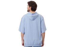 US Basic Худи оверсайз с коротким рукавом «Warsaw» унисекс, небесно-голубой