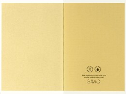 Savio Блокнот А5 "Marsilea" из переработанного бамбука, 40 листов, гибкая обложка, натуральный